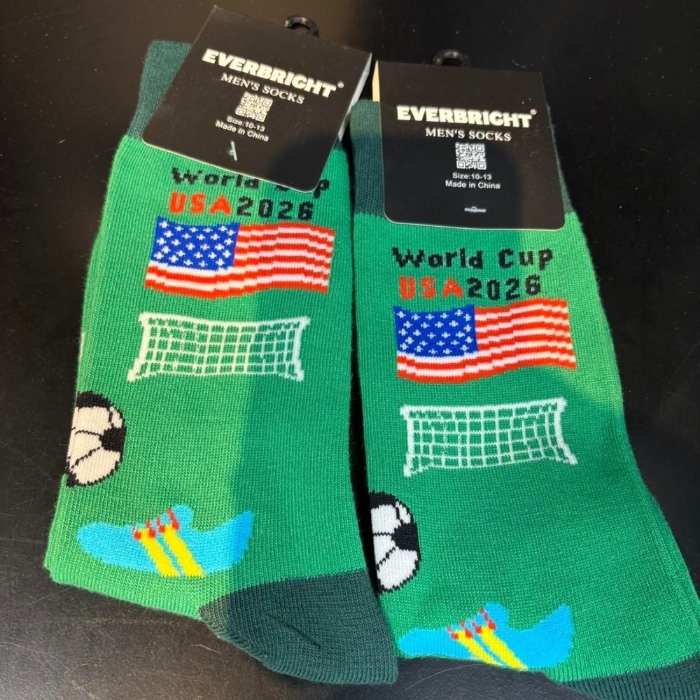 2 pack USA World Cup 2026 green socks